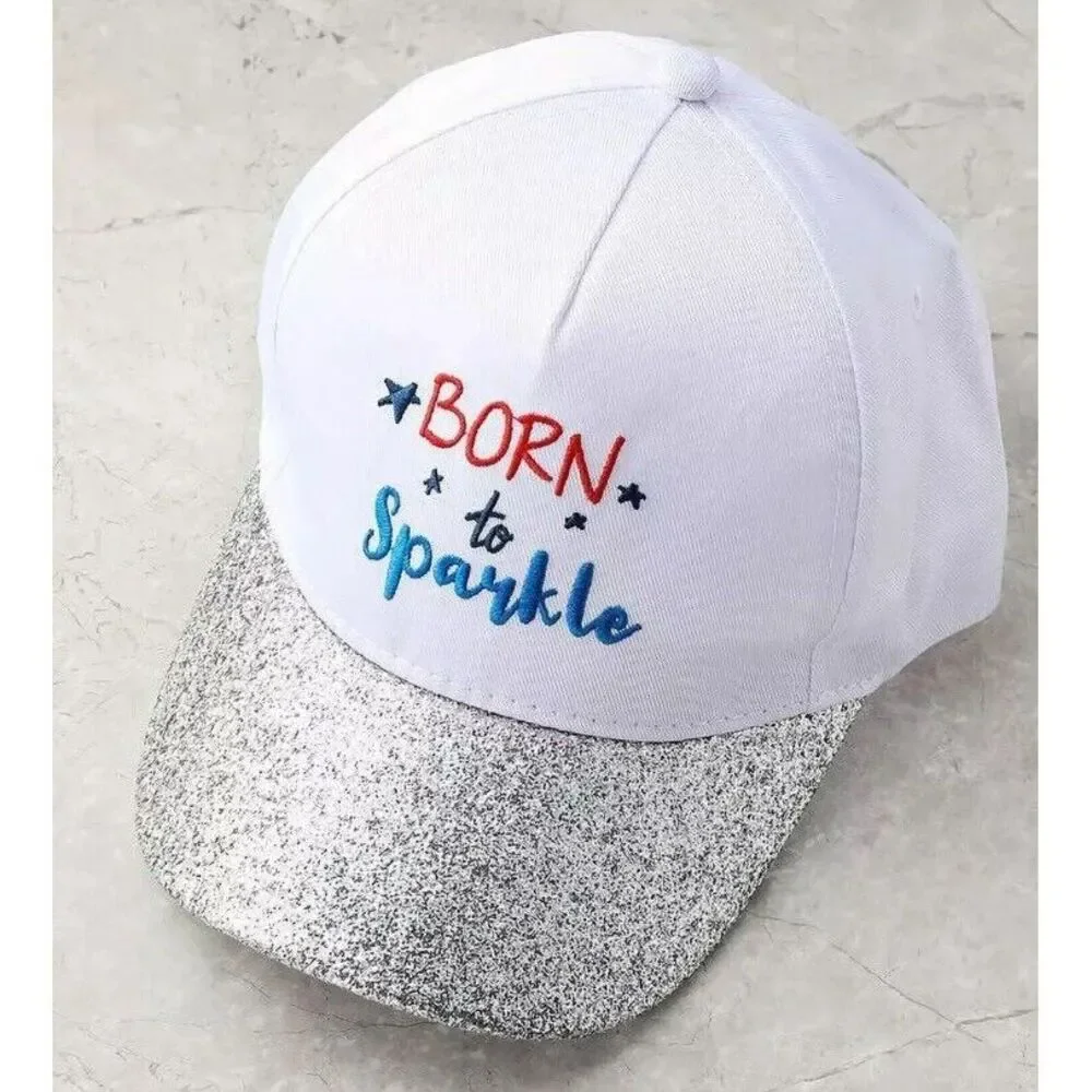 NEW✨Way‎ to Celebrate Americana Kid's Sparkle Baseball Hat